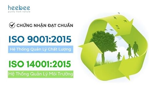 Mỹ phẩm xanh Heebee khẳng định niềm tin với chứng nhận ISO 9001:2015 và ISO 14001:2015