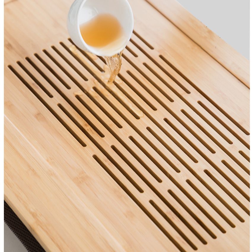 Khay trà bằng gỗ khay đựng ấm chén hiện đại