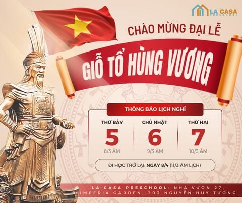 NGHỈ LỄ GIỔ TỔ HÙNG VƯƠNG