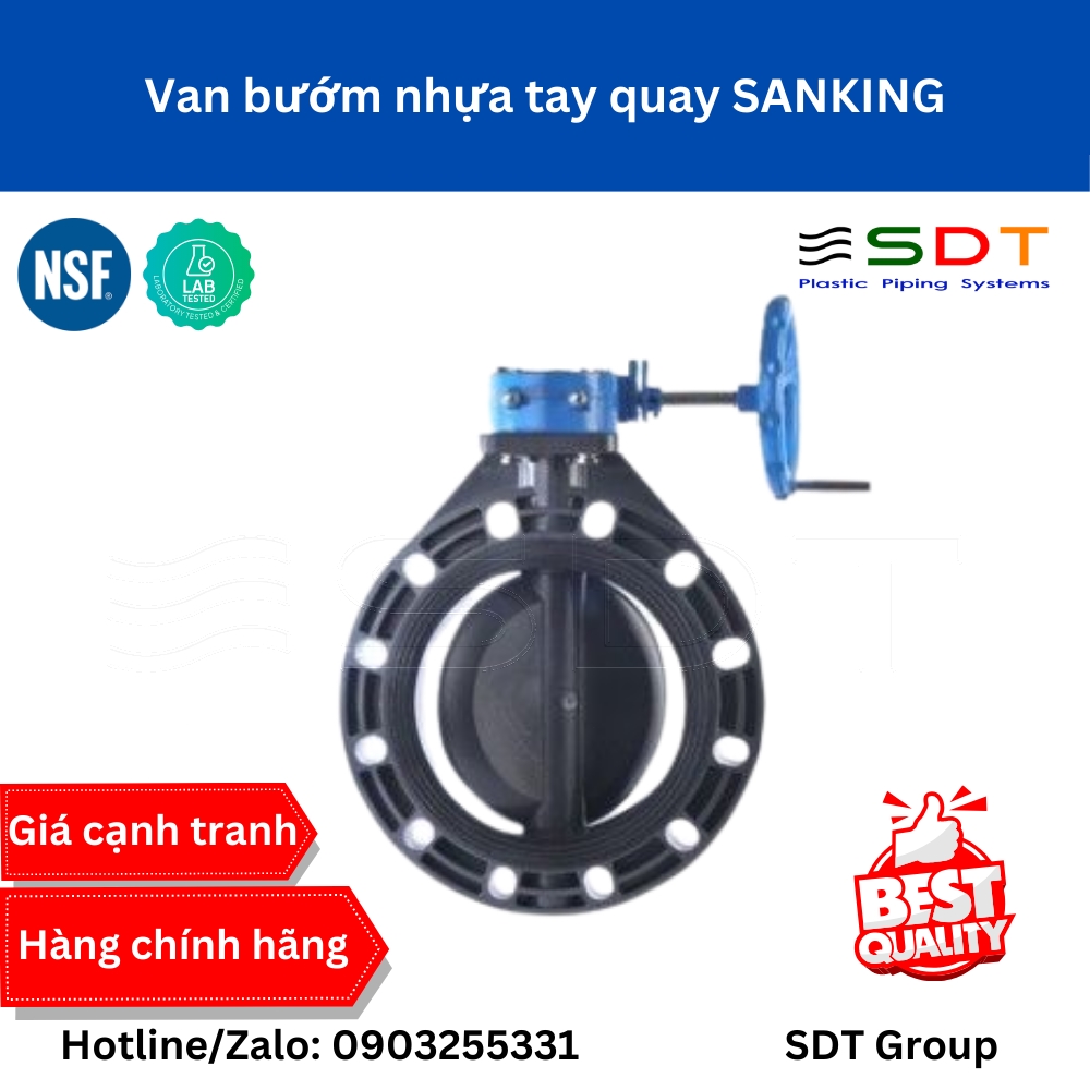 Tổng Quan về Van Bướm Nhựa – Vật Liệu, Thiết Kế và Ứng Dụng