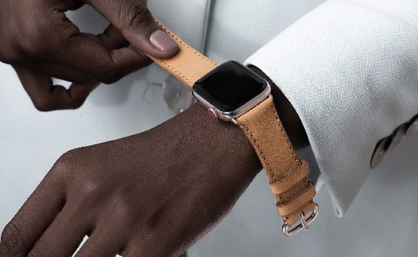 (Dây đeo Apple Watch bằng da)