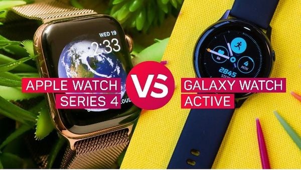 Samsung galaxy watch active 2 hot sale vs apple watch series 4