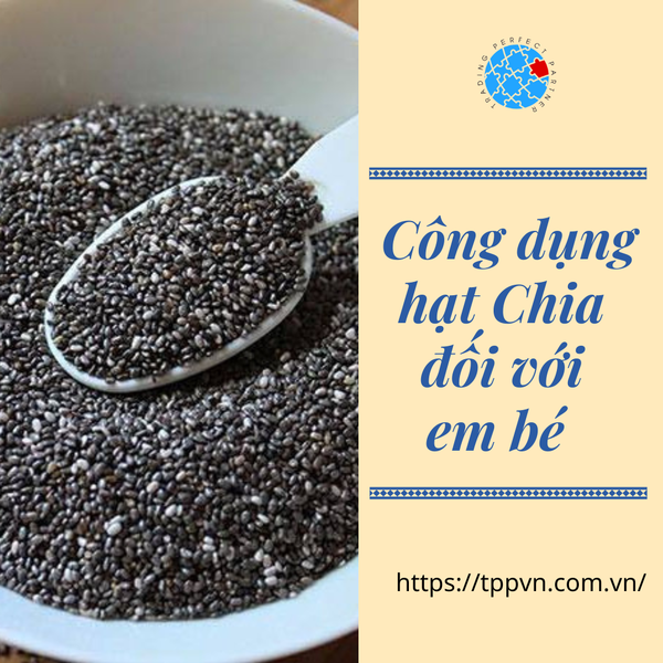 HẠT CHIA VÀ NHỮNG CÔNG DỤNG ĐỐI VỚI EM BÉ