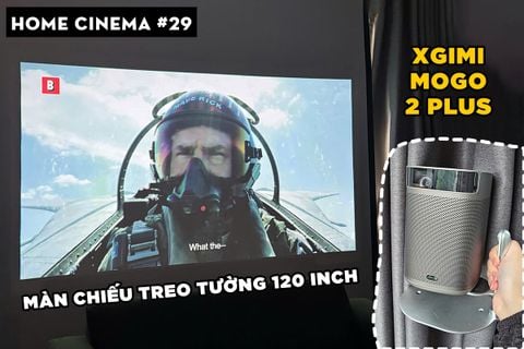 SETUP HOME CINEMA VỚI XGIMI MOGO 2 PLUS VÀ MÀN CHIẾU TREO TƯỜNG