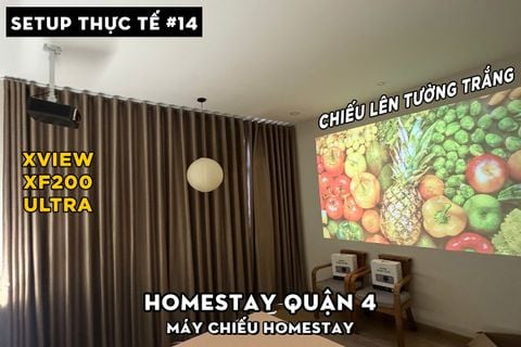 LẮP ĐẶT XVIEW XF200 ULTRA VÀ CHÂN GẮN TRẦN CHO HOMESTAY QUẬN 4