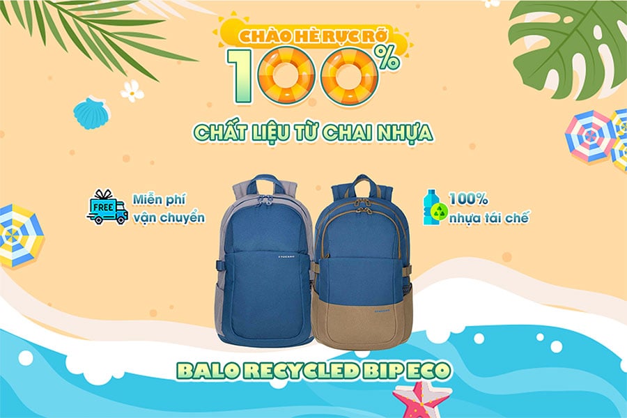 Balo Recycled Bip Eco| balo tucano tái chế