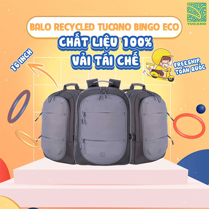 Balo Recycled Tucano Bingo Eco