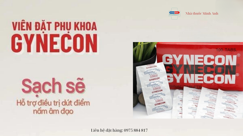 Viên đặt phụ khoa Thái Lan Gynecon trị viêm nhiễm, nấm ngứa