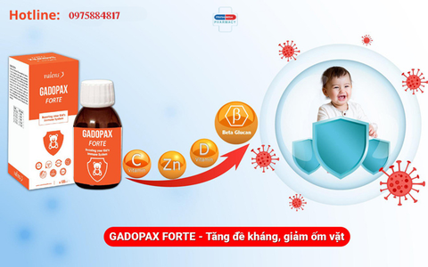 Siro tăng đề kháng Gadopax Forte 100ml hiệu quả như thế nào với trẻ sơ sinh và trẻ nhỏ