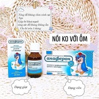 Tăng đề kháng Nga Anaferon viên và siro