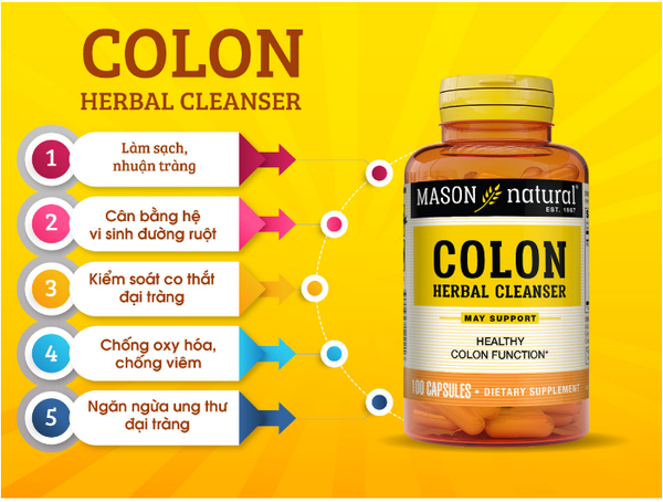 chất xơ hỗ trợ đại tràng Colon Herbal Cleanser