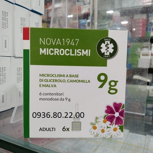 Thụt hậu môn Nova 1947 Microclismi cho người lớn tuổi