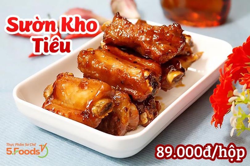 Sườn Kho Tiêu Thơm Ngon - Ăn Mãi Không Chán