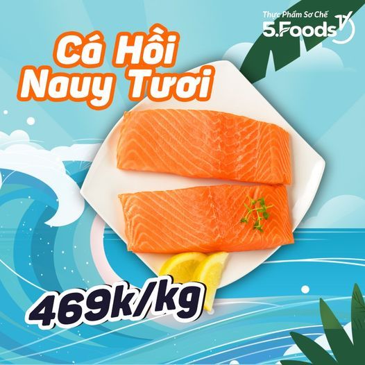 Cá Hồi Nauy Tươi Fillet - Chỉ 469.000đ/kg
