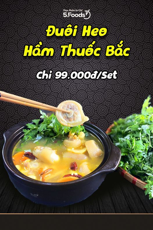 ĐỪNG BỎ QUA ĐUÔI HEO HẦM THUỐC BẮC BỔ DƯỠNG NHÉ!