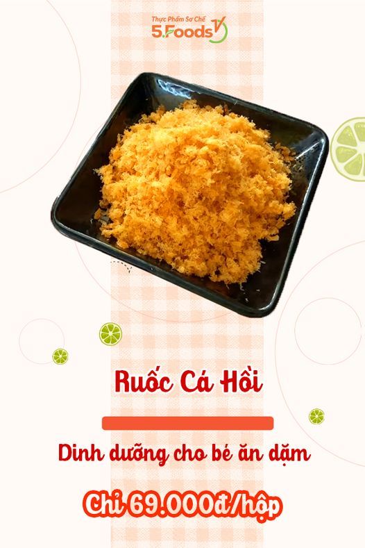 👶 RUỐC CÁ HỒI BỔ DƯỠNG CHO BÉ ĂN DẶM