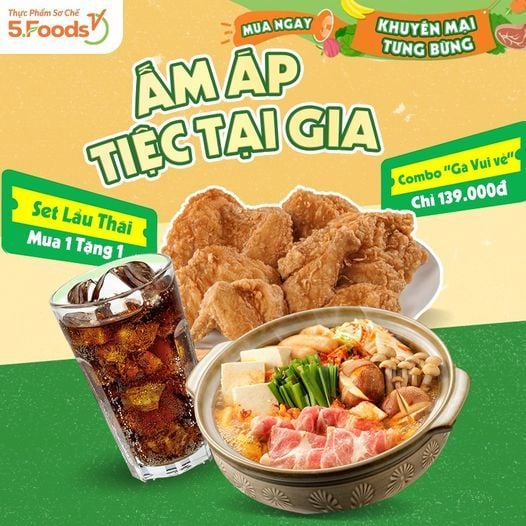 KHUYẾN MẠI TƯNG BỪNG CÙNG 5FOODS