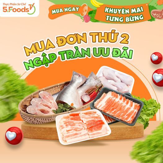 5FOODS MỜI BẠN - MUA ĐƠN THỨ 2