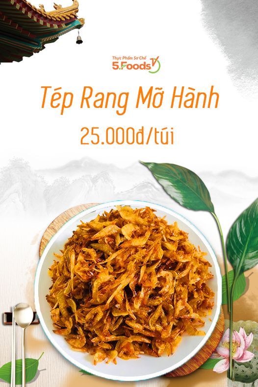 Tép rang mỡ hành