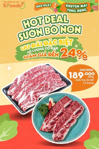 SƯỜN NON BÒ MỸ CÓ XƯƠNG - HẦM, NƯỚNG, XÀO CHUA NGỌT… BAO NGON