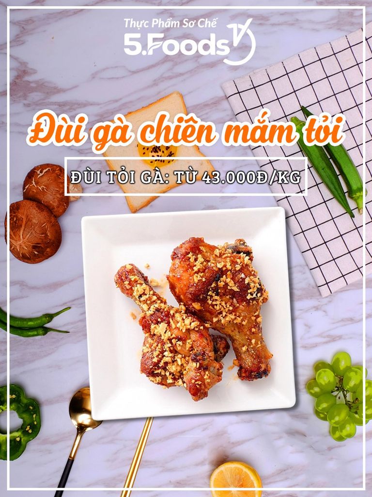 ĐÙI GÀ CHIÊN MẮM TỎI - THƠM NỨC BỮA CƠM NHÀ