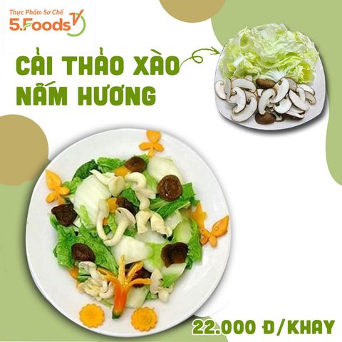 CẢI THẢO XÀO NẤM HƯƠNG - GIÒN GIÒN THANH MÁT ĂN HOÀI KHÔNG CHÁN