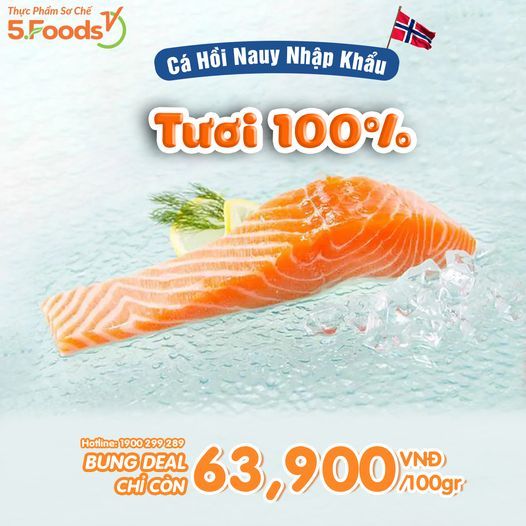 BUNG NGAY DEAL CÁ HỒI NAUY FILLET TƯƠI