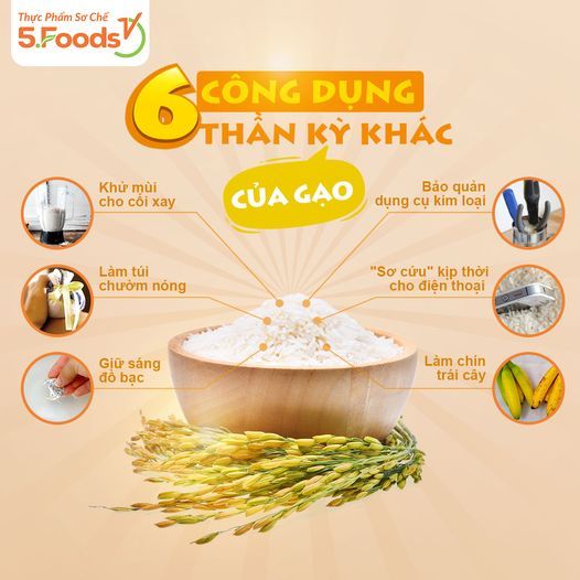 6 CÔNG DỤNG THẦN KỲ KHÁC CỦA GẠO
