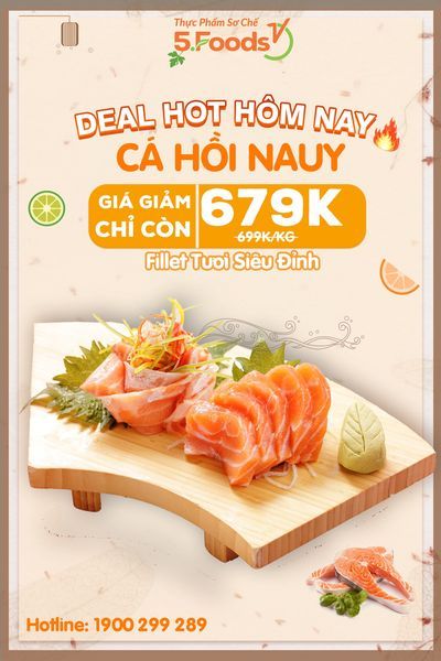 BUNG NGAY DEAL CÁ HỒI NAUY FILLET TƯƠI