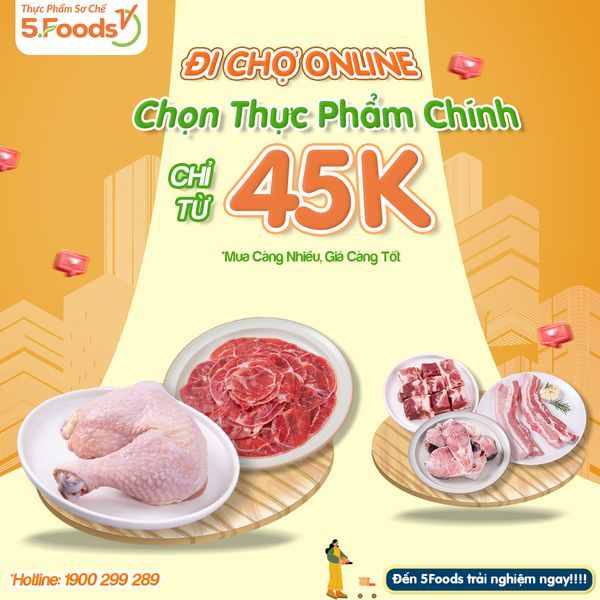ĐẦU TUẦN CHỌN 5FOODS - NHẬN MÓN NGON MỖI NGÀY