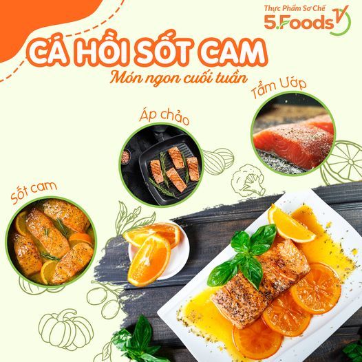 MÓN GNON CUỐI TUẦN - CÁ HỒI SỐT CAM