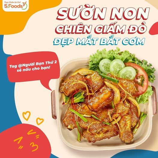 SƯỜN NON CHIÊN GIẤM ĐỎ - ĐẬM ĐÀ ĐƯA CƠM