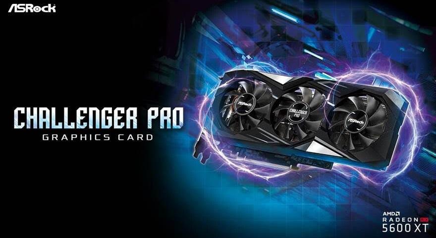 ASRock trình làng card Radeon RX 5600 XT Challenger Pro 6G OC với tản nhiệt 3 quạt hầm hố