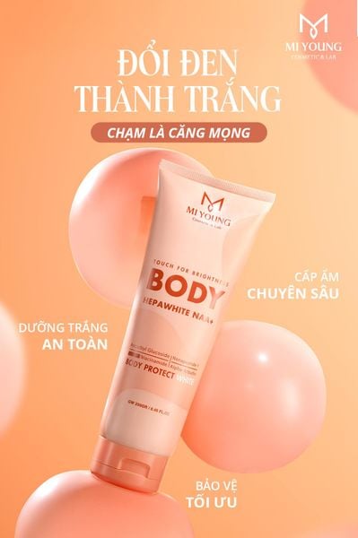 Công Thức Dưỡng Trắng Đột Phá Với Body Bọc Trắng HepaWhite NAA+