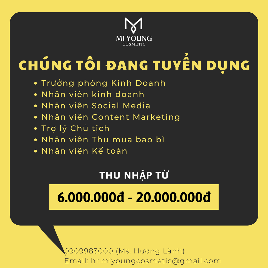 THÔNG BÁO TUYỂN DỤNG