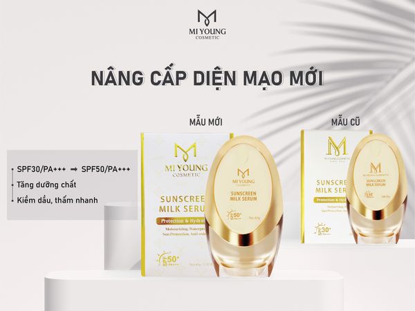 THÔNG BÁO THAY ĐỔI MẪU MÃ BAO BÌ VÀ NHÃN MÁC SERUM SỮA CHỐNG NẮNG PHỤC HỒI