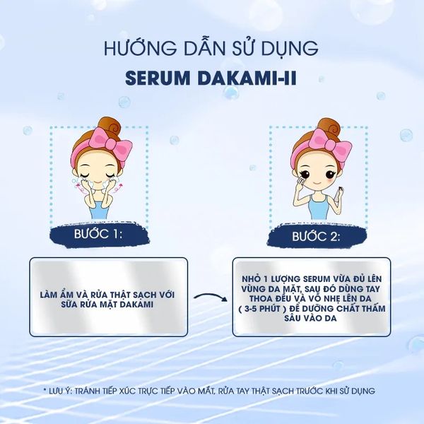 các bước sử dụng Serum Dakami