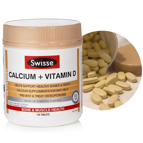 Swisse Ultiboost Calcium Vitamin D 150 Tablets