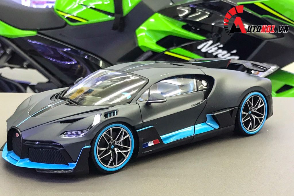 [REVIEW] MÔ HÌNH XE BUGATTI DIVO BLACK BLUE 1:18 BBURAGO