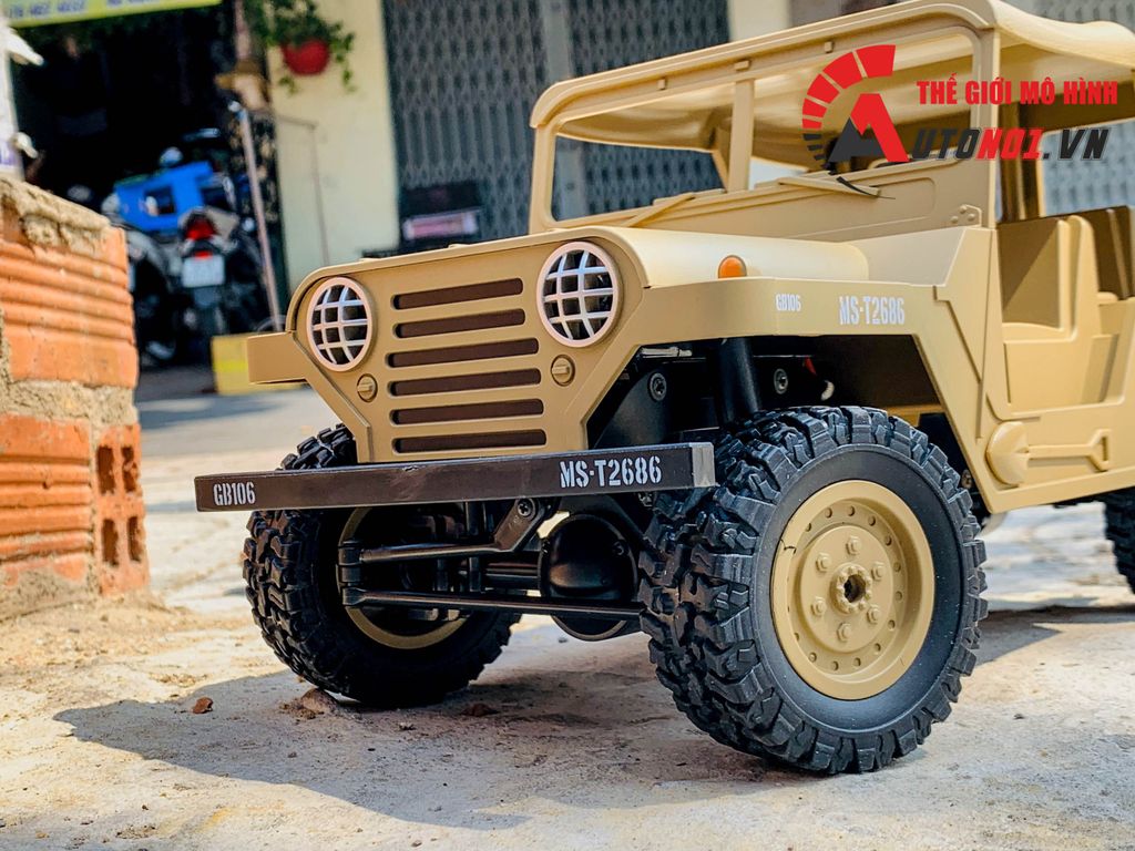 MÔ HÌNH XE ĐIỀU KHIỂN BG1522 JEEP OF ROAD YELLOW TỈ LỆ 1:14 6598