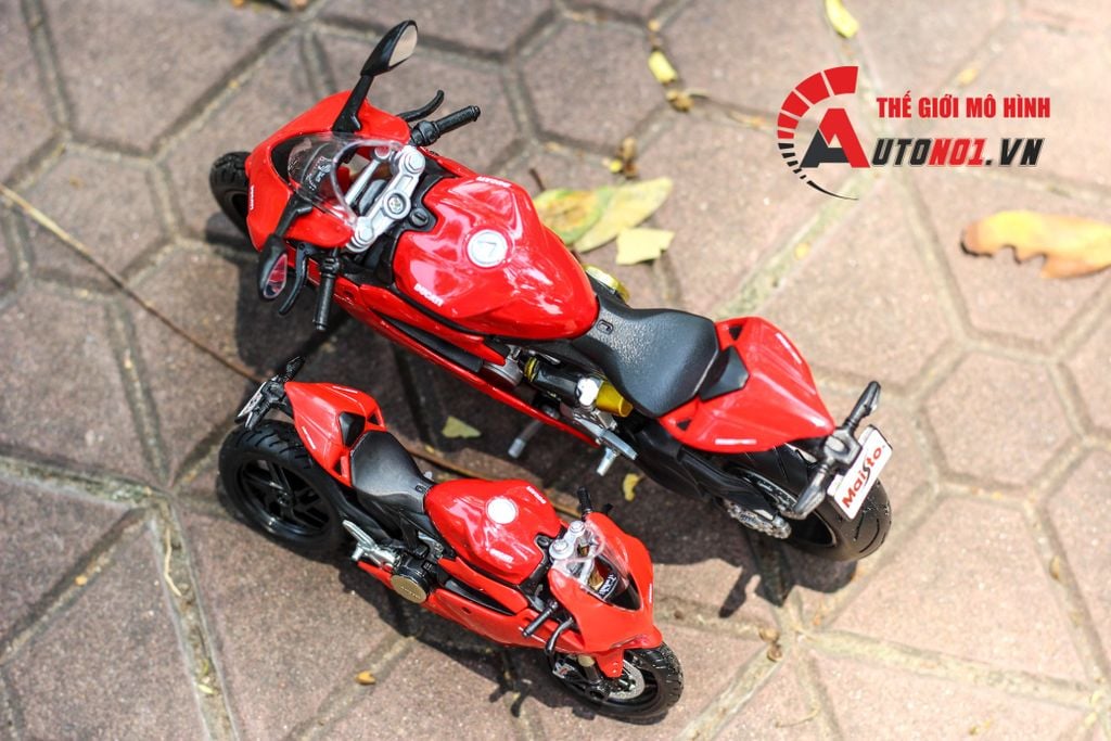 MÔ HÌNH XE DUCATI 1199 PANIGALE 2011 RED 1:12 MAISTO 1199