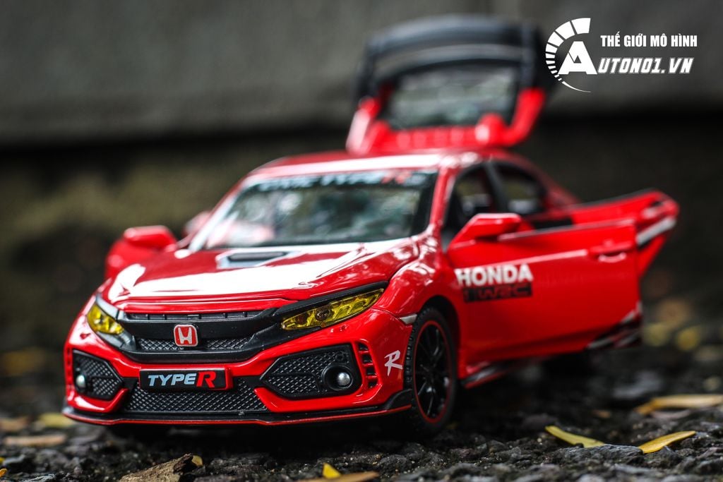 MÔ HÌNH XE HONDA CIVIC HATCHBACK LIMITED TYPE R RED 1:32 DOUBLE HORSES 7078