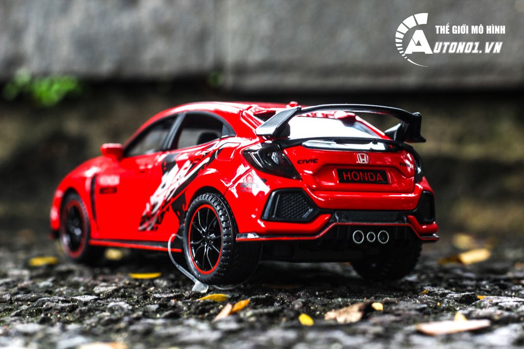 MÔ HÌNH XE HONDA CIVIC HATCHBACK LIMITED TYPE R RED 1:32 DOUBLE HORSES 7078