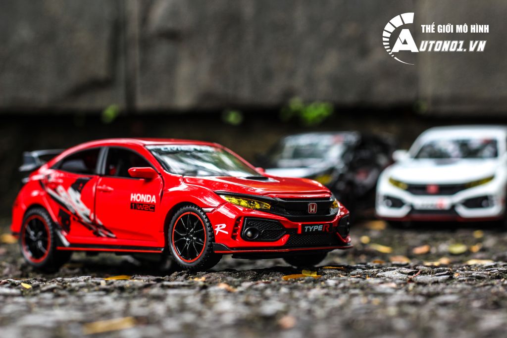 MÔ HÌNH XE HONDA CIVIC HATCHBACK LIMITED TYPE R BLACK 1:32 DOUBLE HORSES 7077