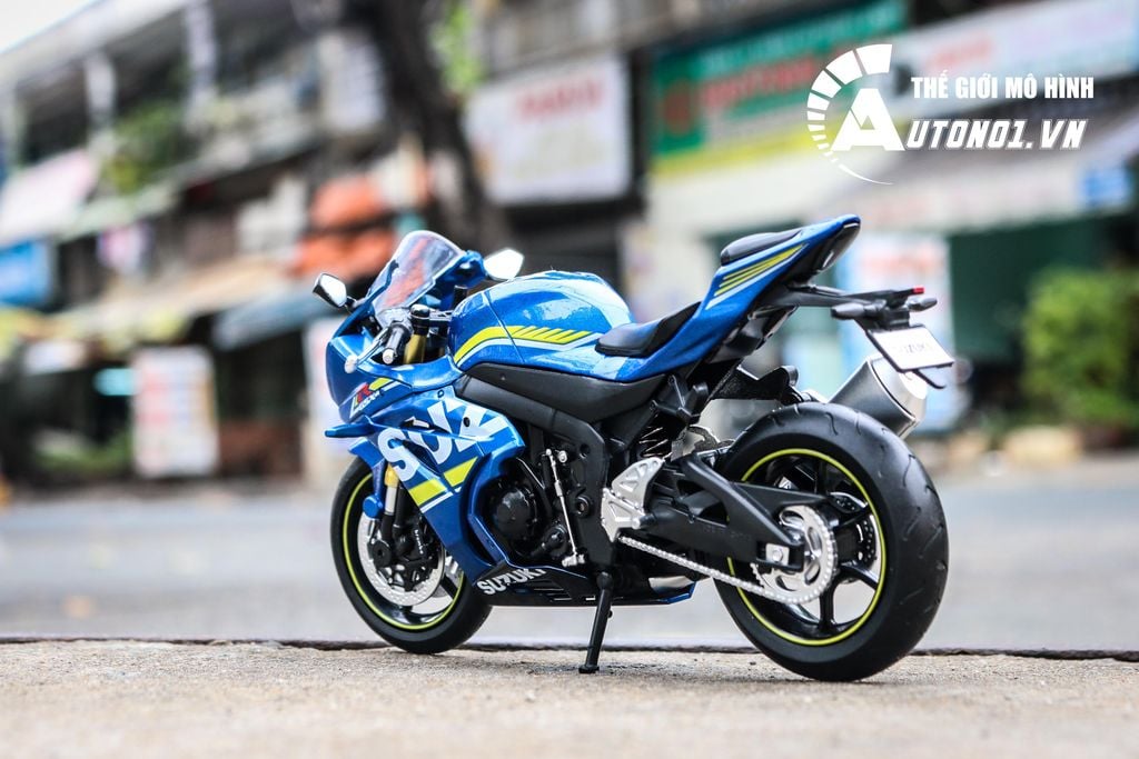 MÔ HÌNH XE SUZUKI GSX-R1000 BLUE 1:12 MSZ 7207