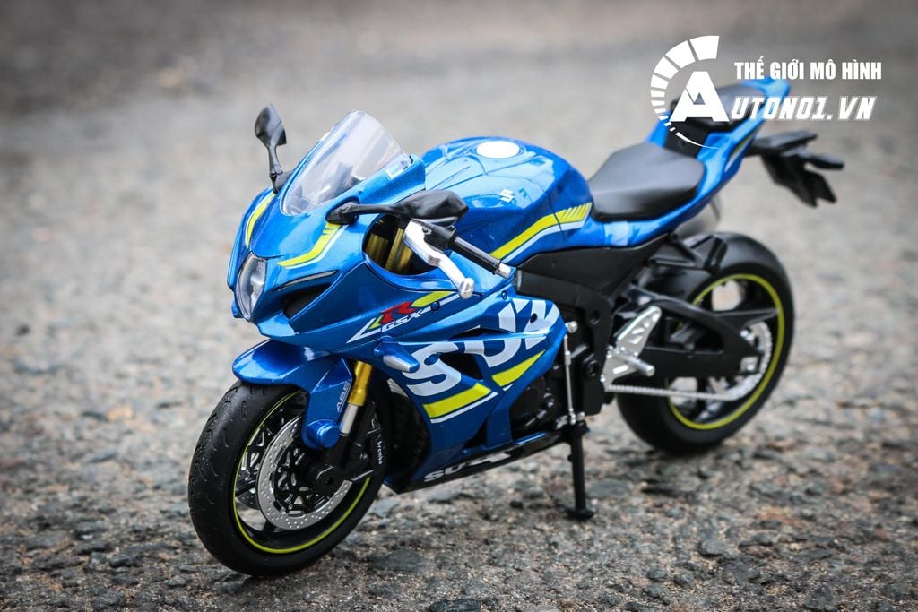 MÔ HÌNH XE SUZUKI GSX-R1000 BLUE 1:12 MSZ 7207