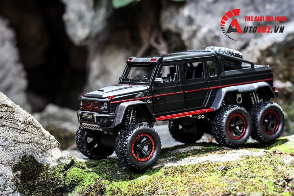 MÔ HÌNH XE MERCEDES-BENZ G63 V12 OFF ROAD BLACK 1:22 CHEZHI 6741