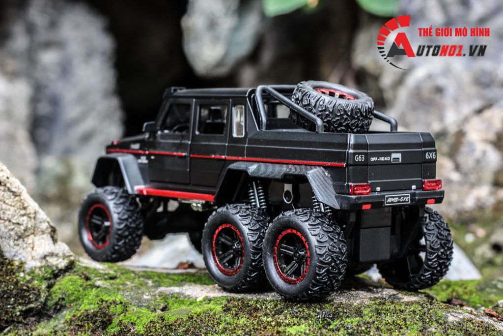 MÔ HÌNH XE MERCEDES-BENZ G63 V12 OFF ROAD BLACK 1:22 CHEZHI 6741