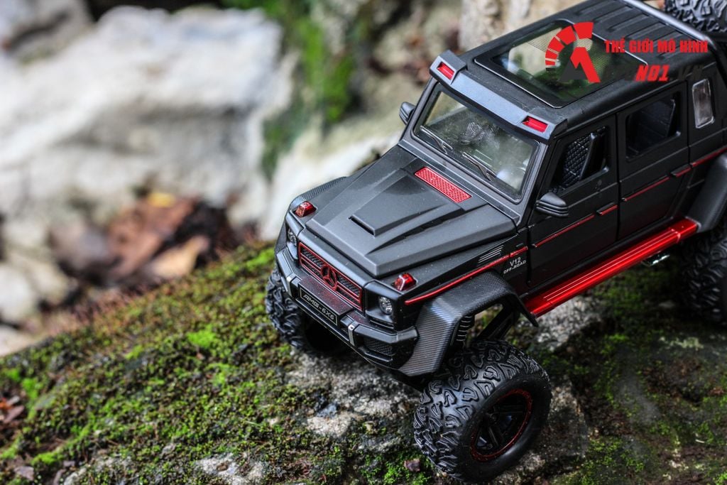 MÔ HÌNH XE MERCEDES-BENZ G63 V12 OFF ROAD BLACK 1:22 CHEZHI 6741