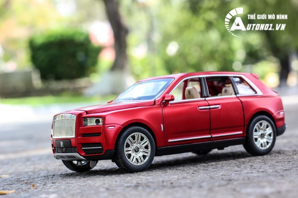 MÔ HÌNH XE Ô TÔ ROLLS ROYCE CULLINAN RED 1:24 CHEZHI